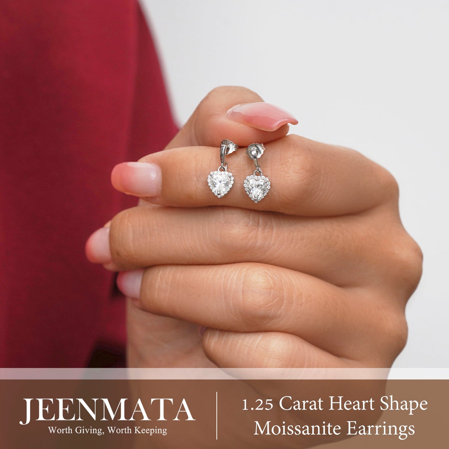 Forever Heart 1.25 Carat Birthstone Earrings