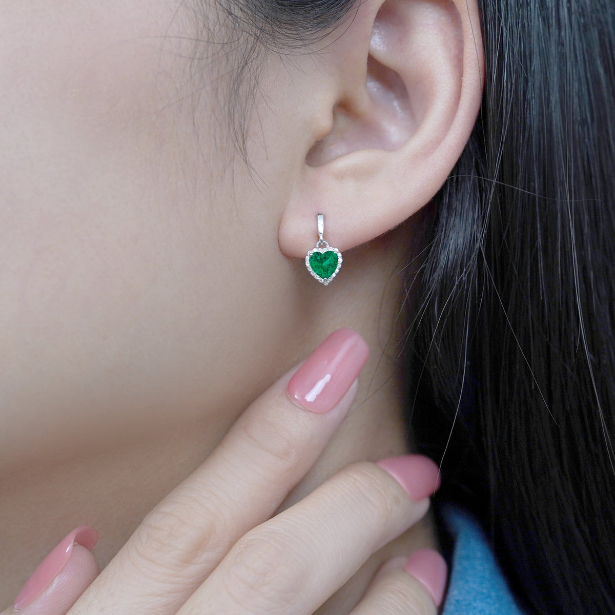 Forever Heart 1.25 Carat Birthstone Earrings