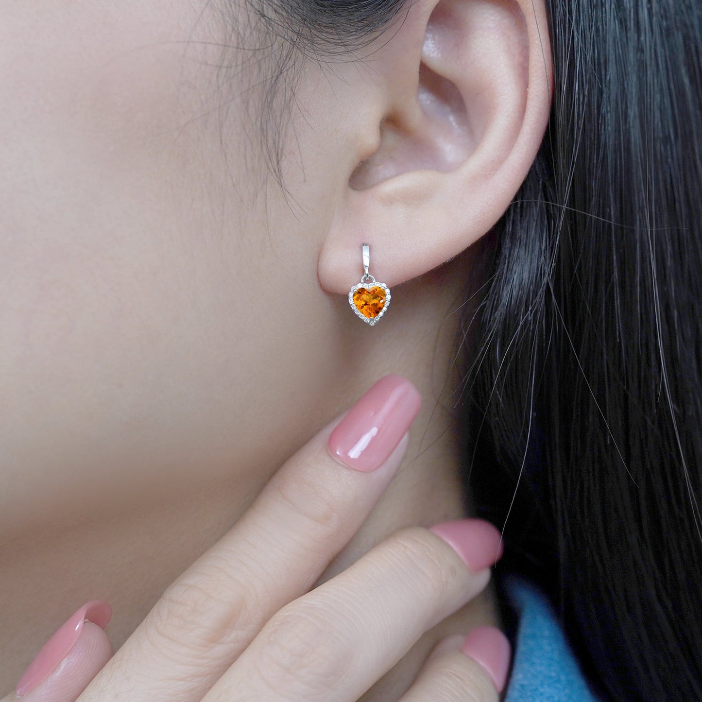 Forever Heart 1.25 Carat Birthstone Earrings