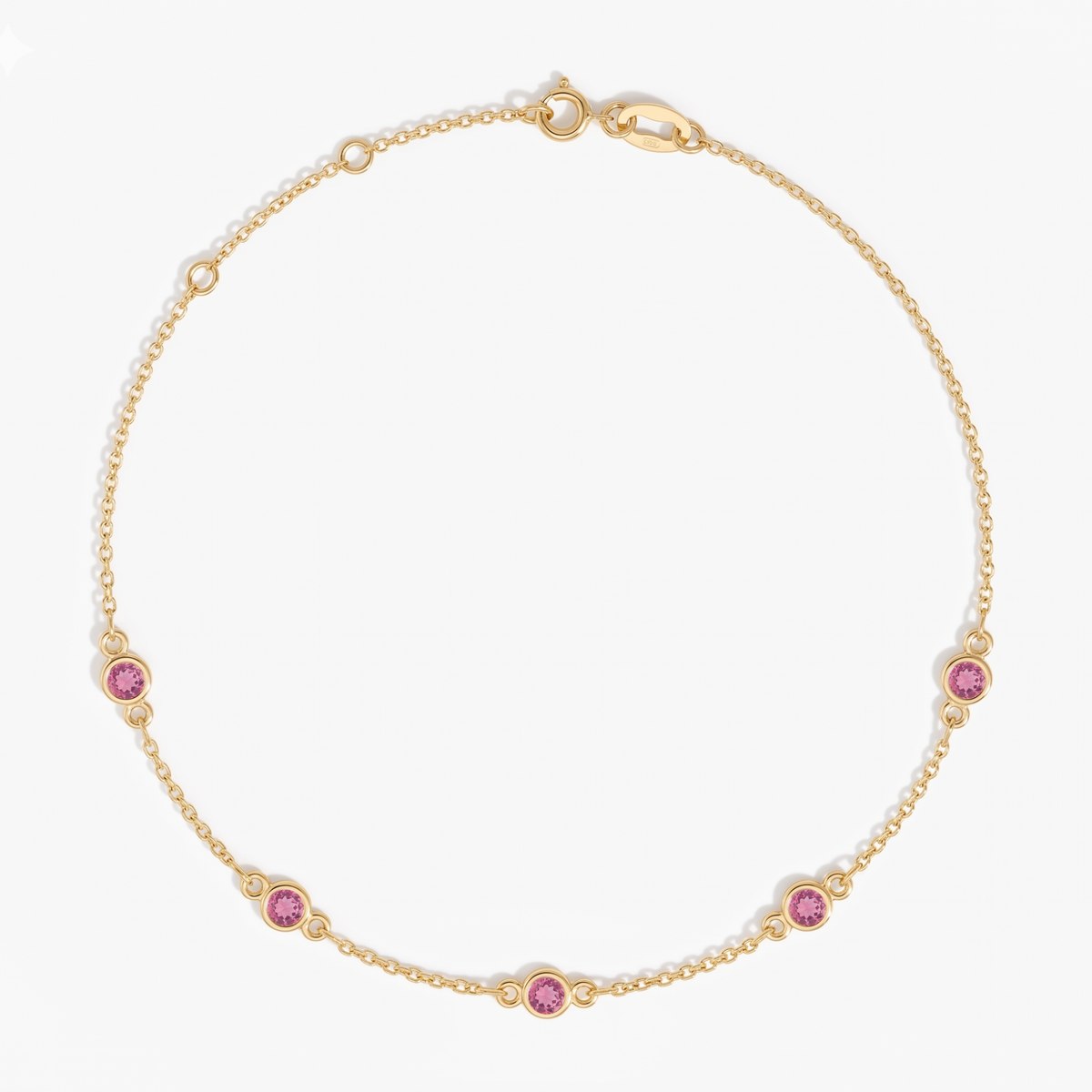 The Five Station Bracelet | Cable Chain
