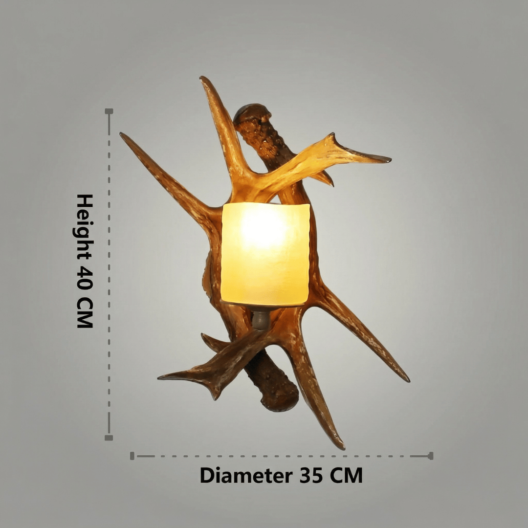 Resin Antler Wall Sconce
