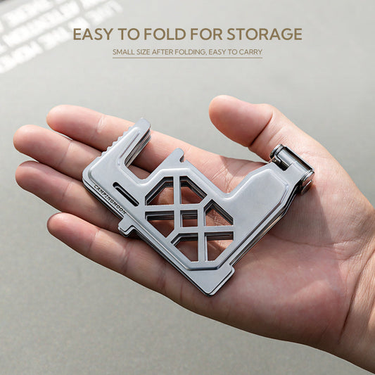 Campingmoon AS-ST Solo Alcohol Stove Stand Bracket Portable Ultralight Liquid Stove Mount Outdoor Camping Hiking Cooking Alcohol Fuel Stainless Steel
