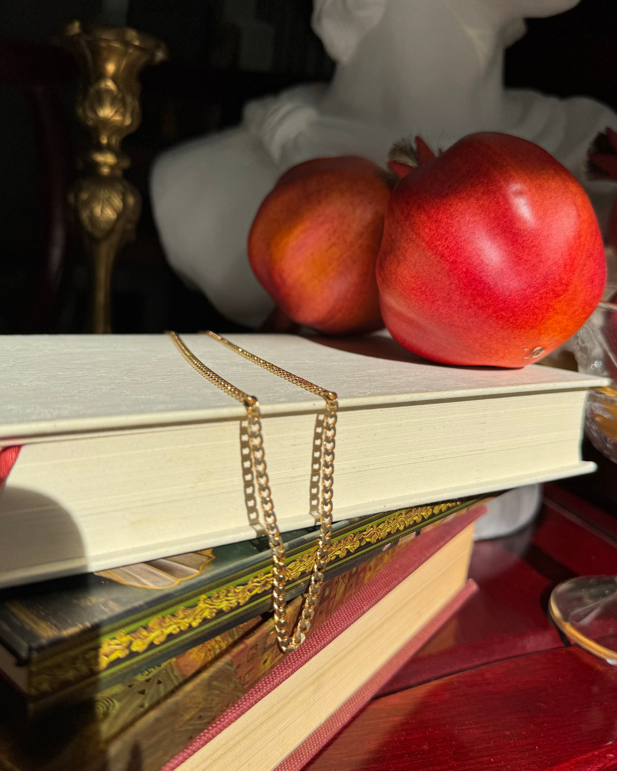 Vintage 14k Yellow Gold Flat Curb Chain