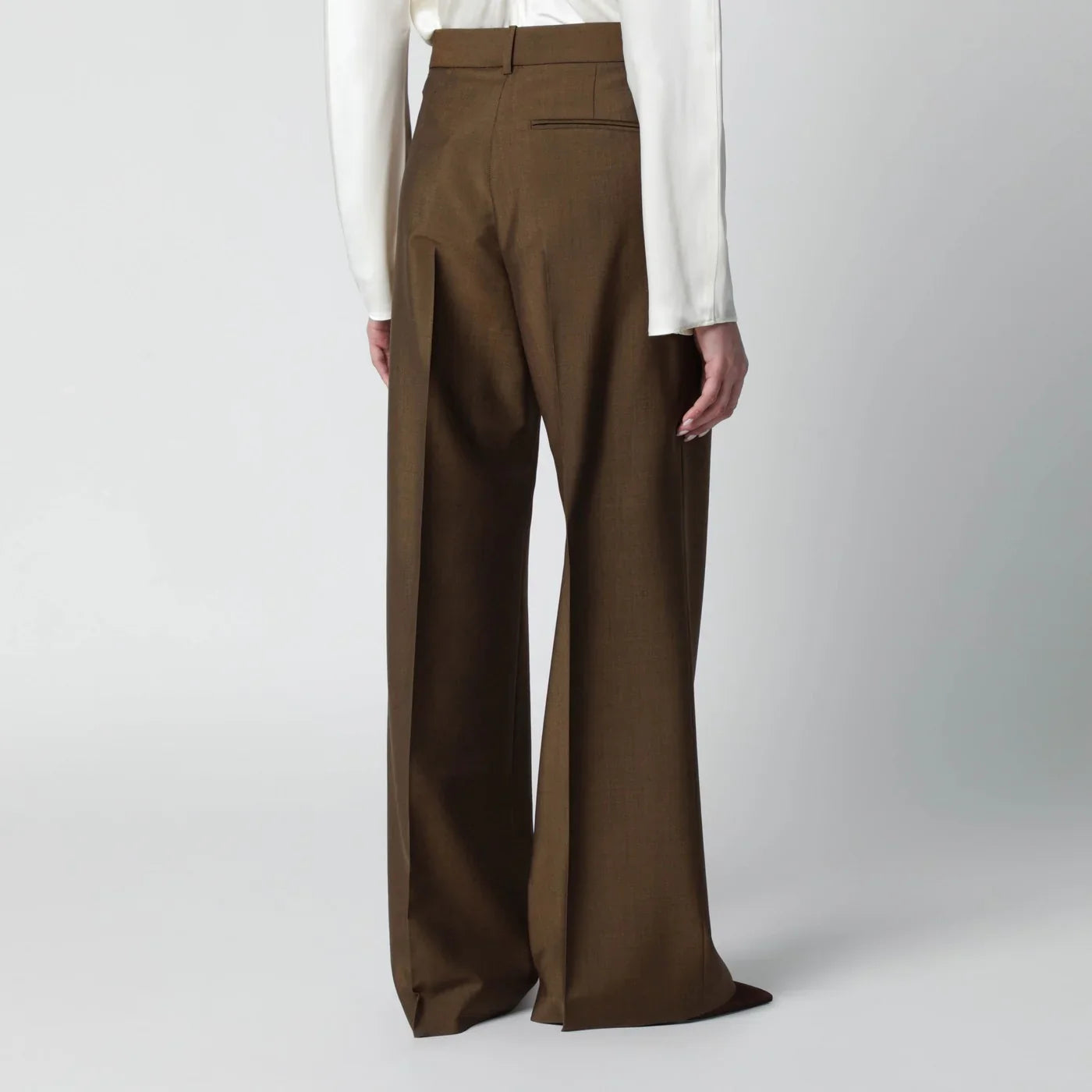 Róhe - Light brown wool-blend trousers