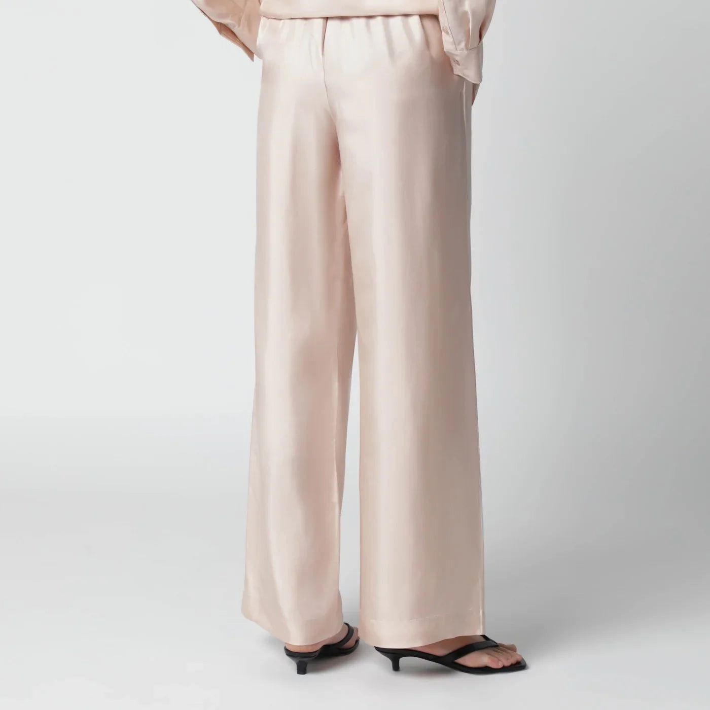 Róhe - Light pink silk trousers