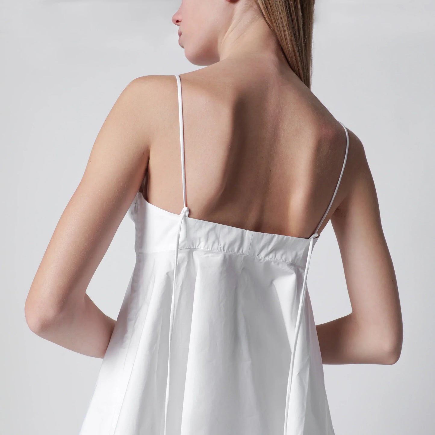 Róhe - Optical white peplum bustier