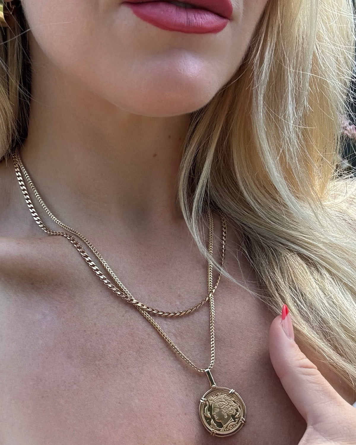 Estate 10k Yellow Gold Foxtail Chain