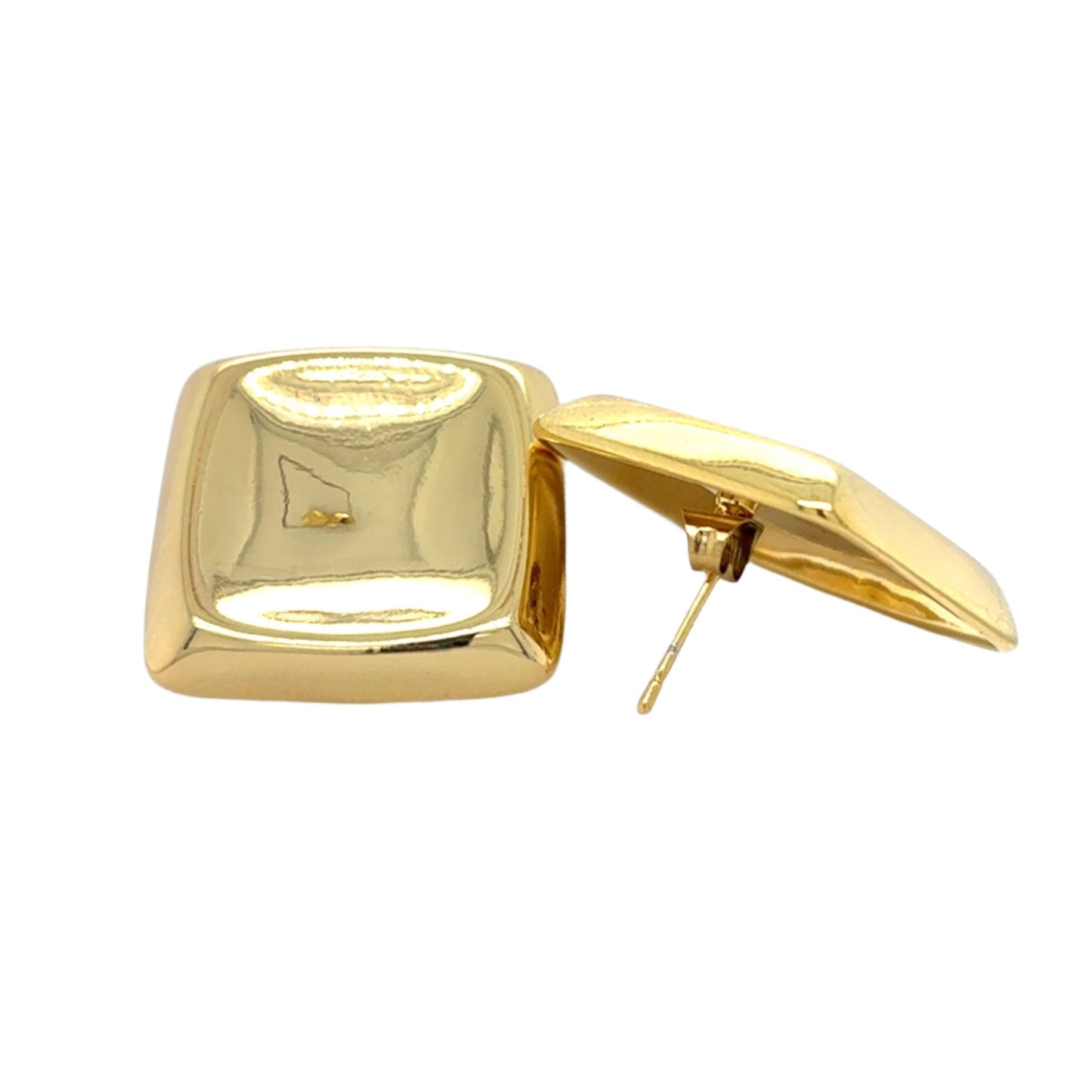 Beth Bold Gold Square Earrings