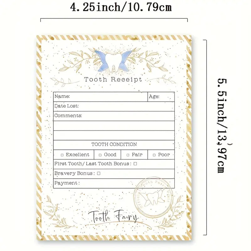 Tooth Fairy Certificate Keepsake