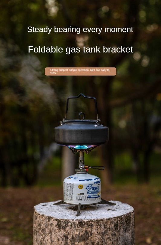 Campingmoon Z41 Butane Canister Mounting Bracket Universal Foldable Tripod Stand 110g 230g 450g Camping Threaded Screw Type 250g Standard Nozzle Type