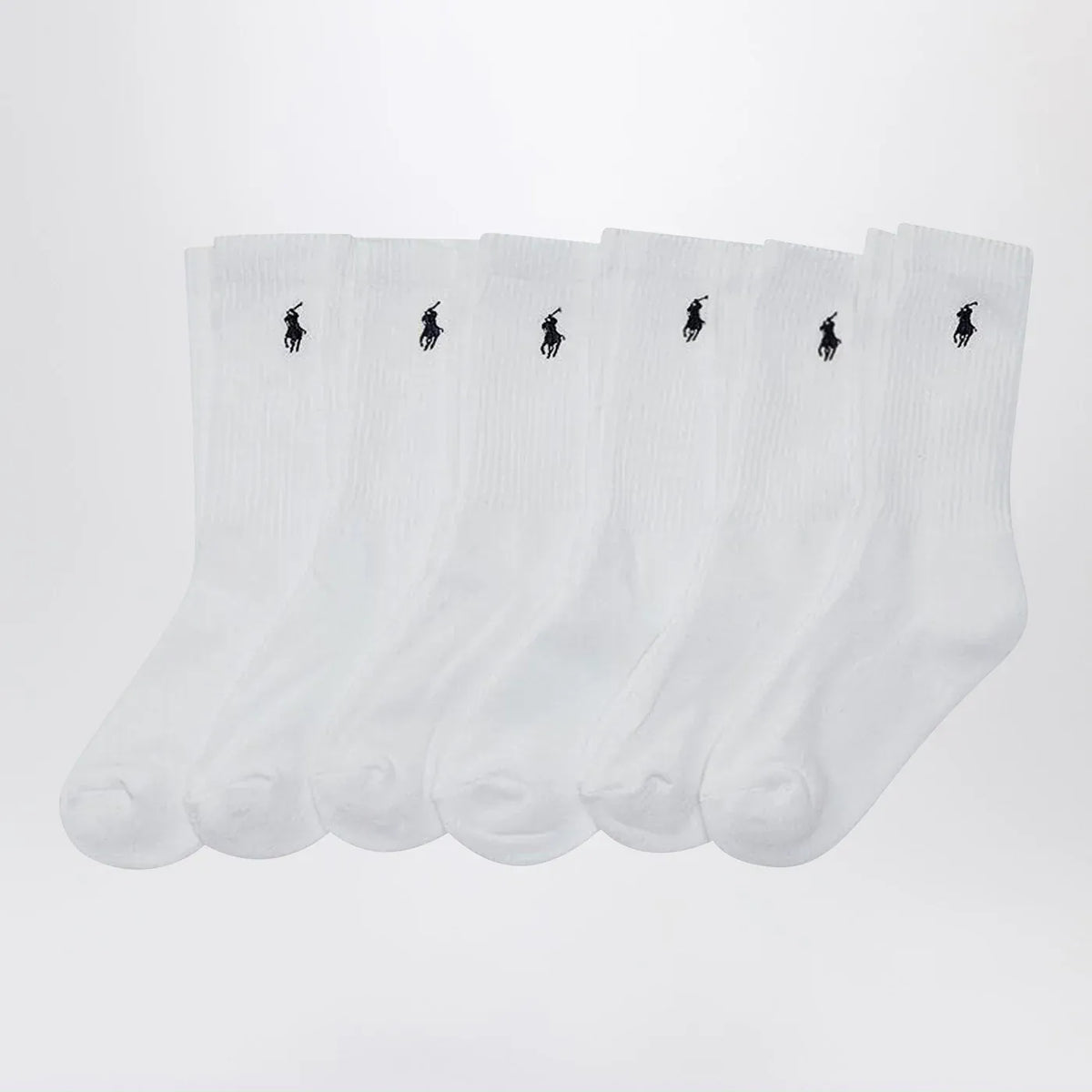Polo Ralph Lauren - Set of three white socks with logo