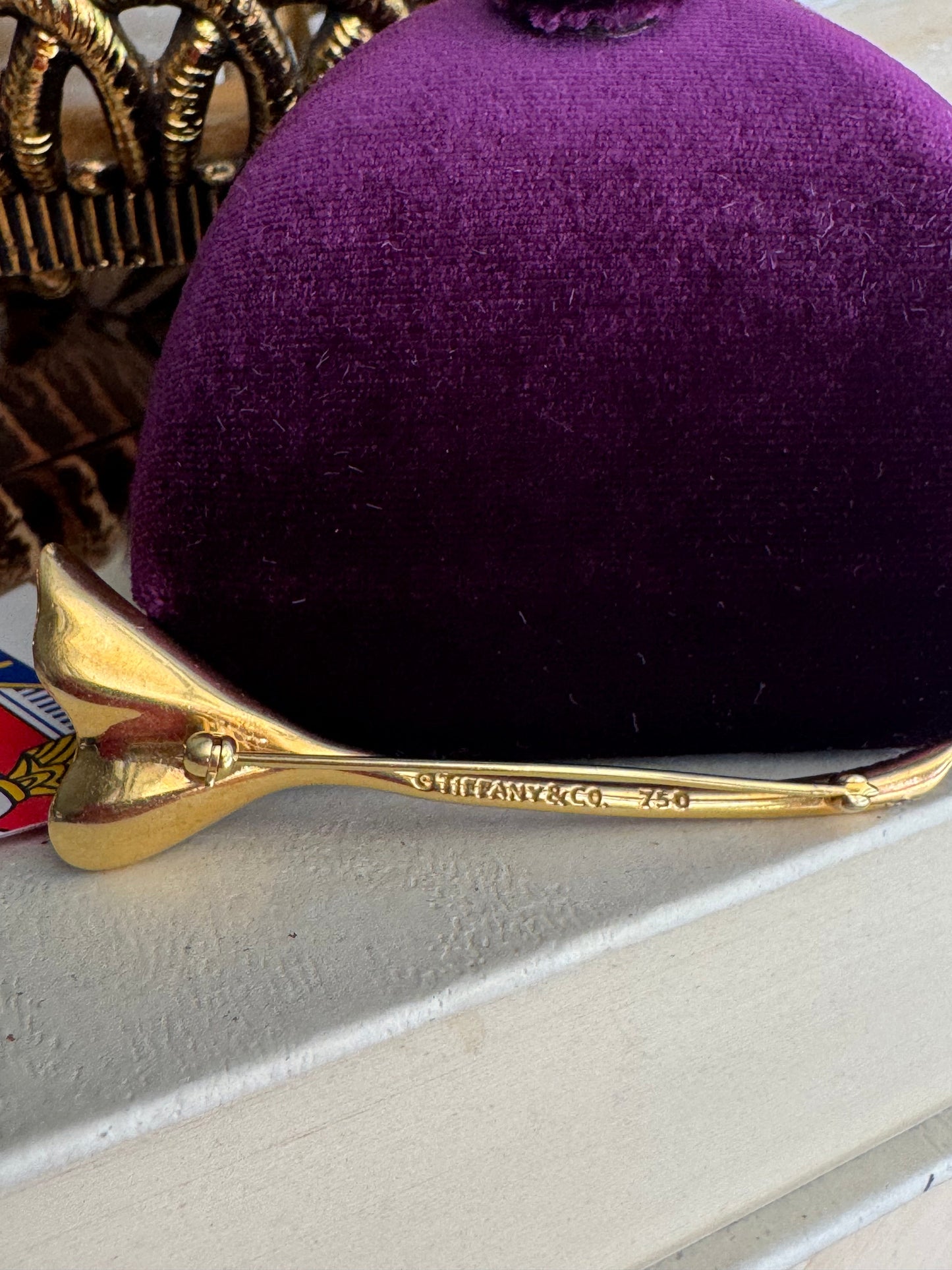 Estate 18k Tiffany & Co. Gingko Brooch/Pin