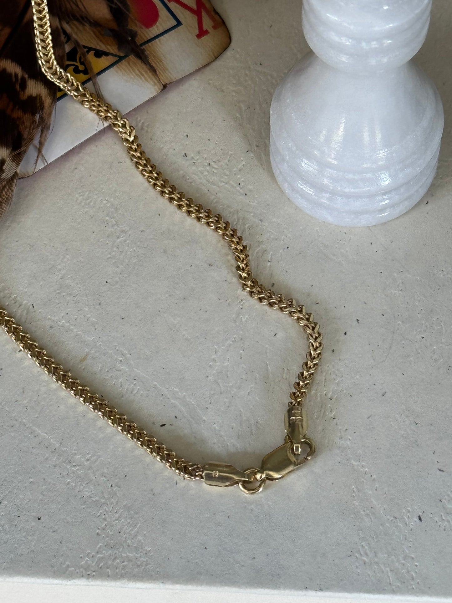 Estate 10k Yellow Gold Foxtail Chain