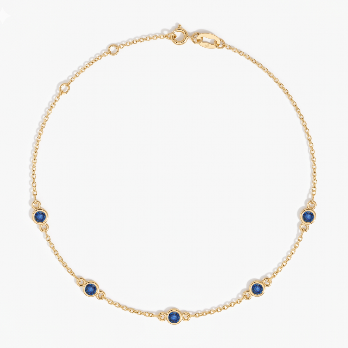 The Five Station Bracelet | Cable Chain