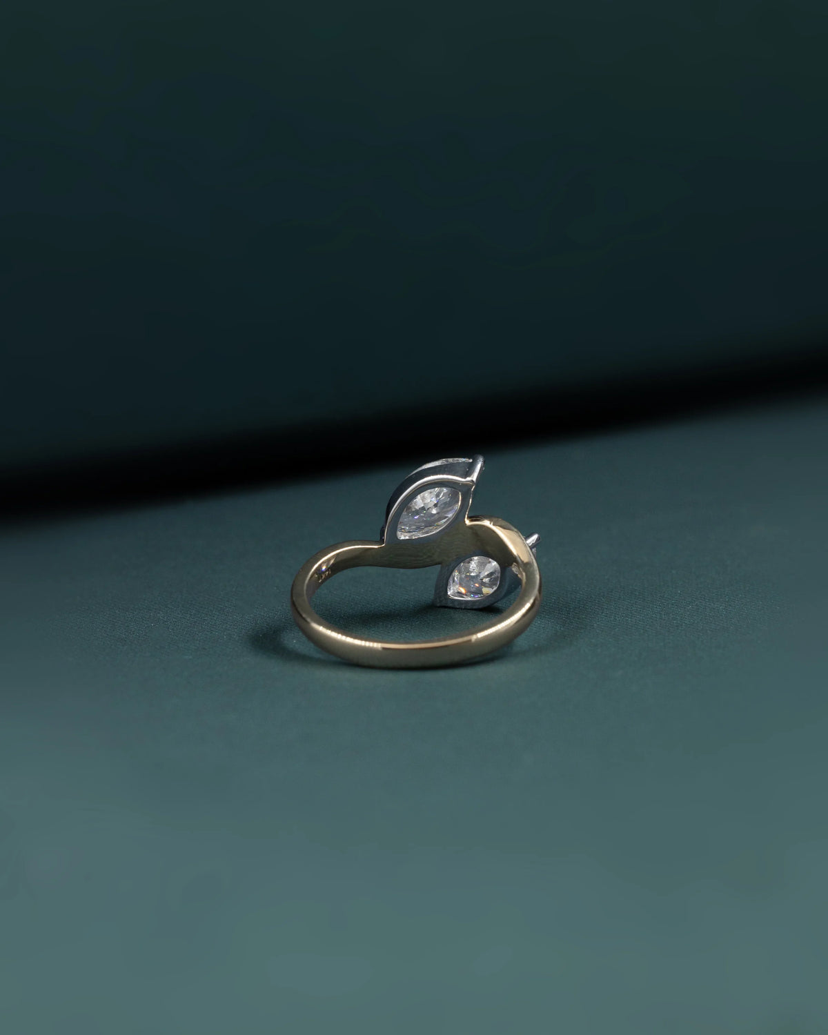 2.04 CTW Marquise Cut Toi et Moi Lab-Grown Diamond Bypass Ring
