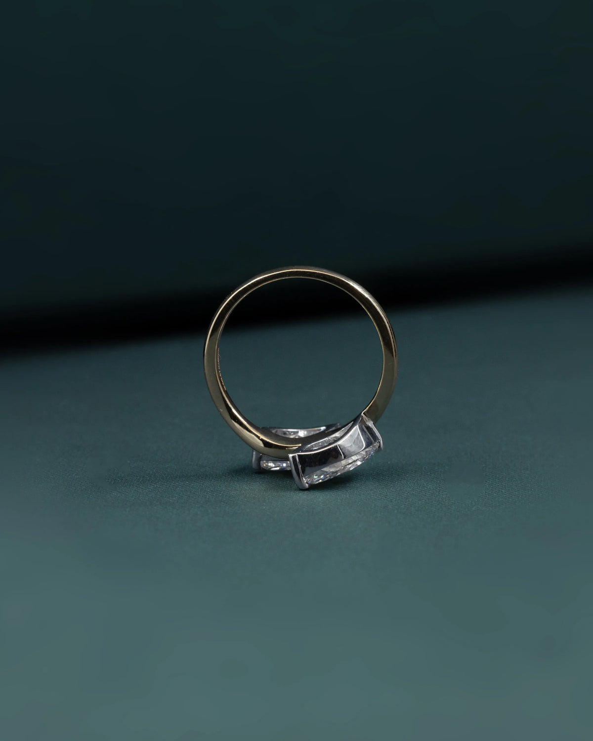 2.04 CTW Marquise Cut Toi et Moi Lab-Grown Diamond Bypass Ring