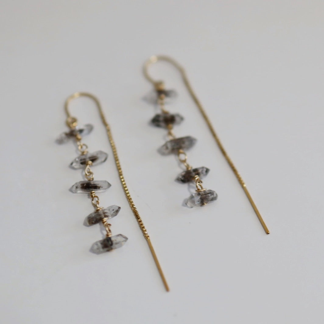 Quartz Gemstone Drop Earrings- Choose Your Metal - Sterling Silver or Gold Fill