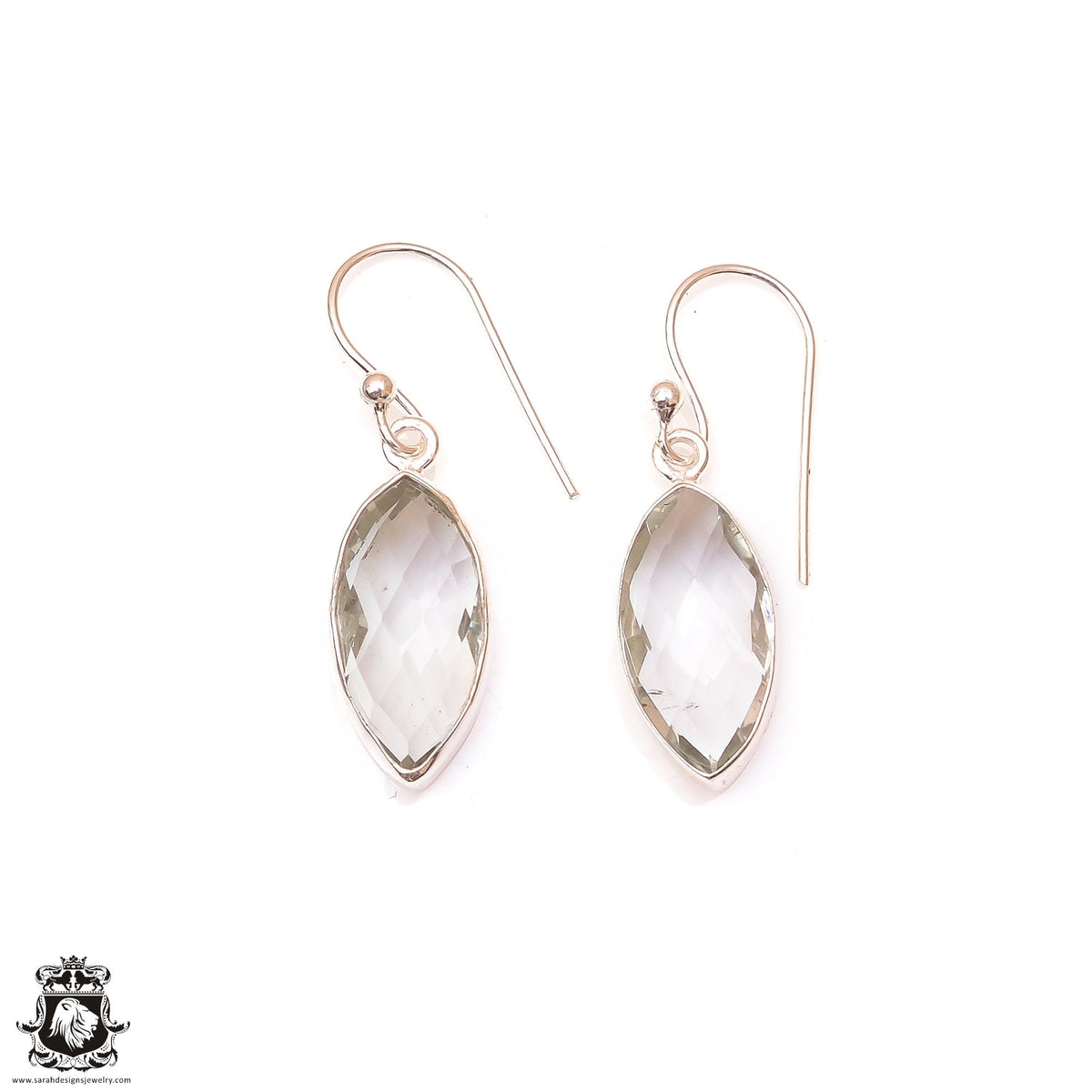 Prasiolite Dangle & Drop Earrings 925 Solid (Nickel Free) Sterling Silver Earrings WHOLESALE price / Made in Canada Minimalist Earrings ER21