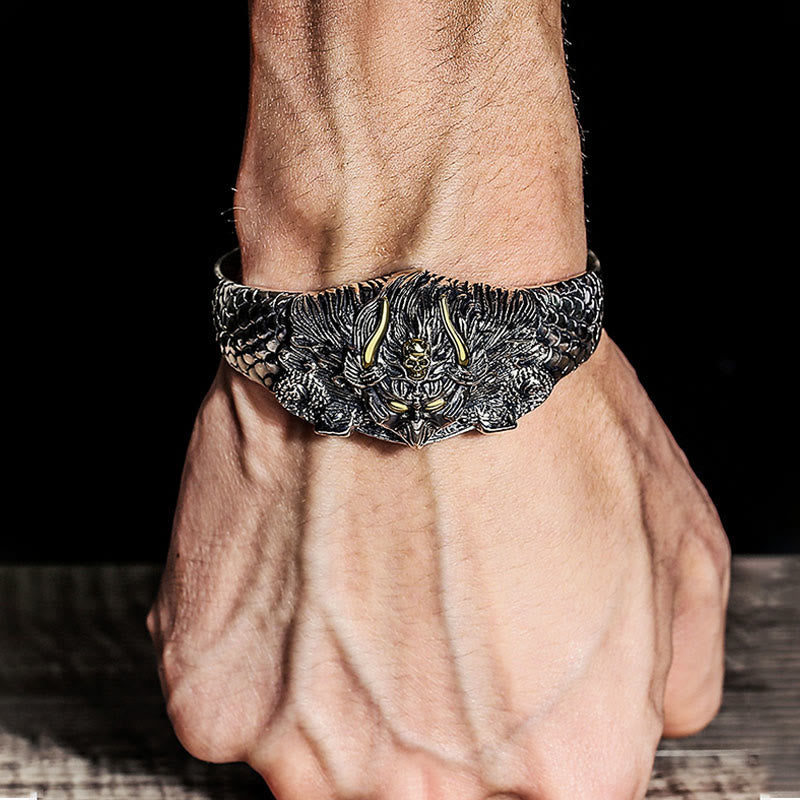 Fortune Jewel Tibetan Garuda Bird Wisdom Protection Bracelet Bangle