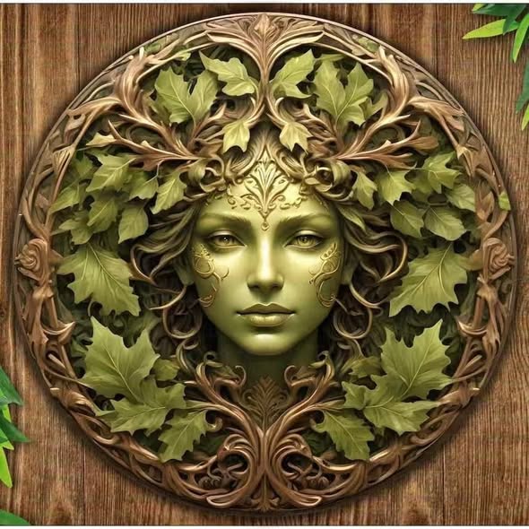 Metal Goddess Wall Plaque