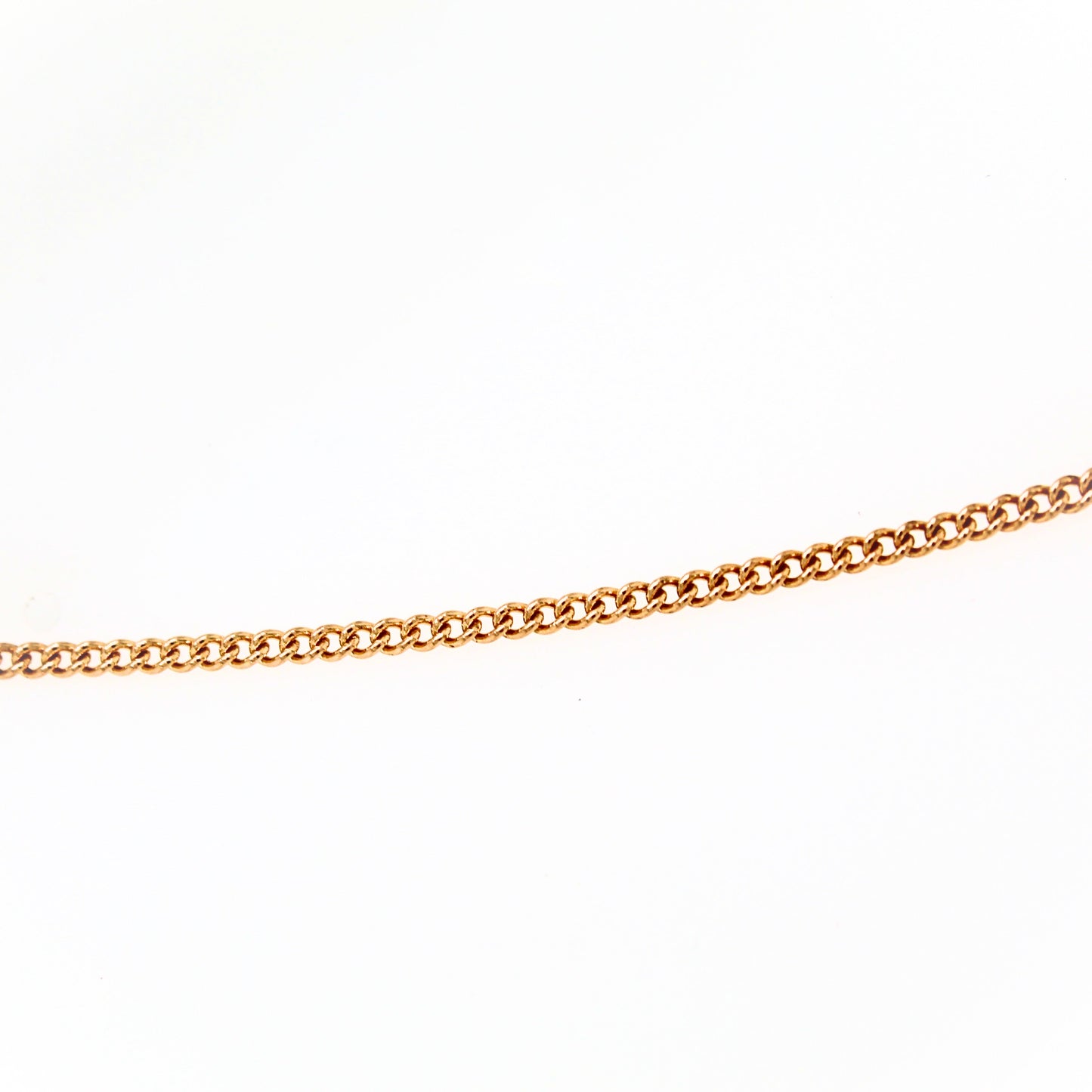 14K Yellow-gold 16.5" Flat Round Link Chain 3.26 grams