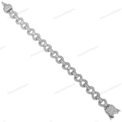 Rose Gold Plated Infinity Moissanite Bracelet