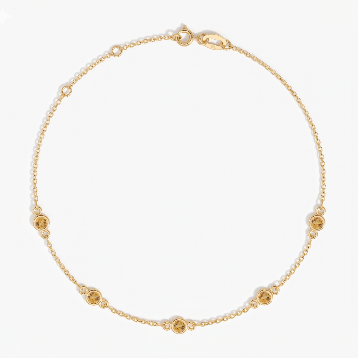 The Five Station Bracelet | Cable Chain