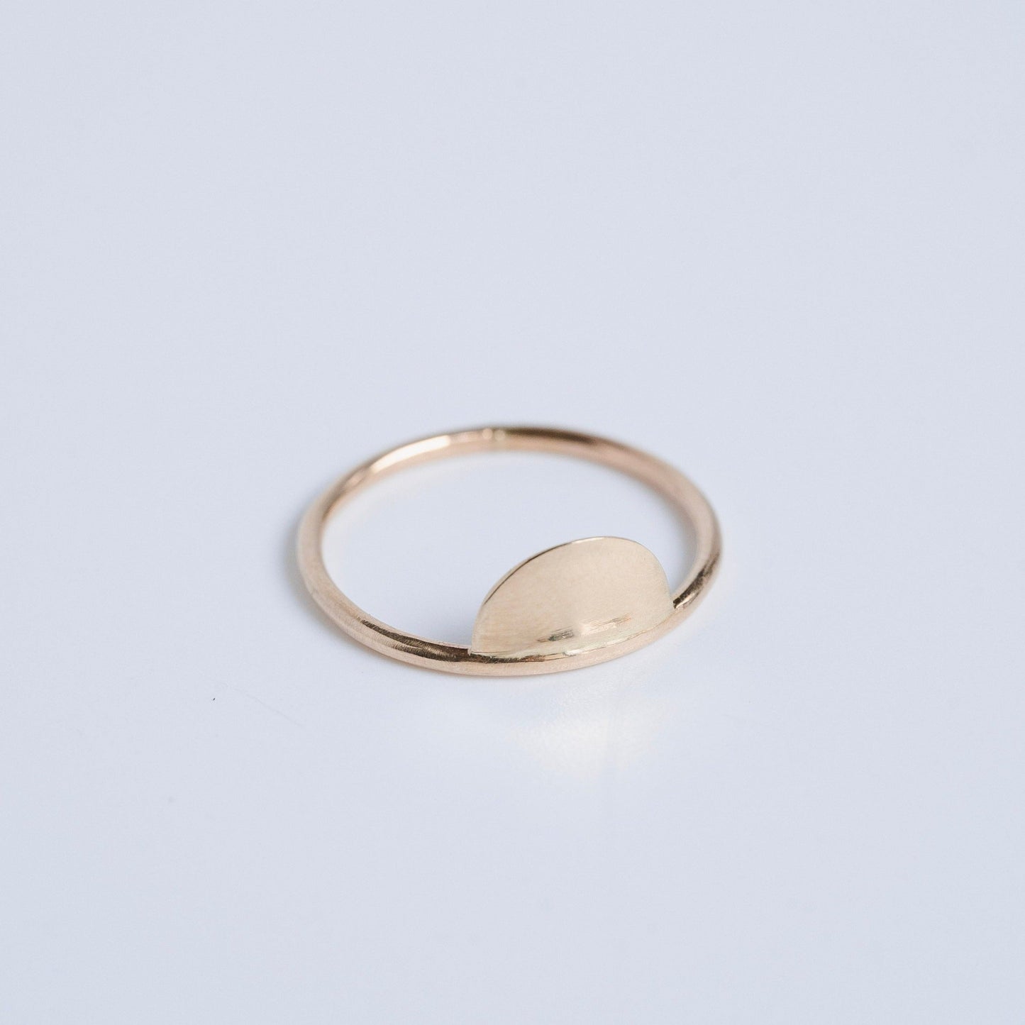 Sunset Circle Stacking Ring in 14 Karat Yellow Gold or Sterling Silver