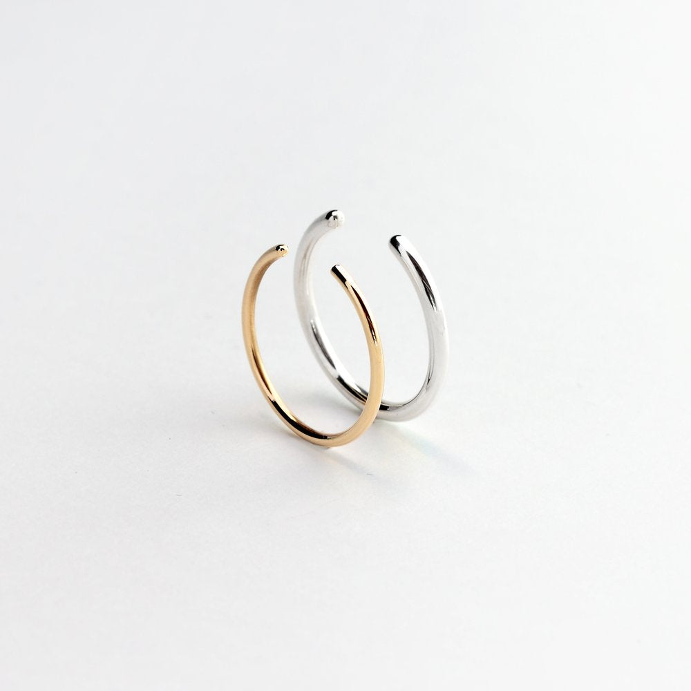 ESSENTIAL OPEN BAND SILVER RING