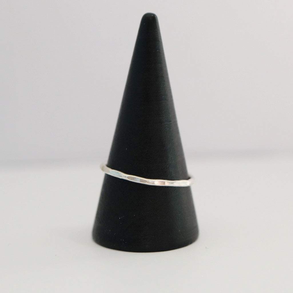 Hammered Stacking Ring - Choose Your Metal - Sterling Silver or Gold Fill