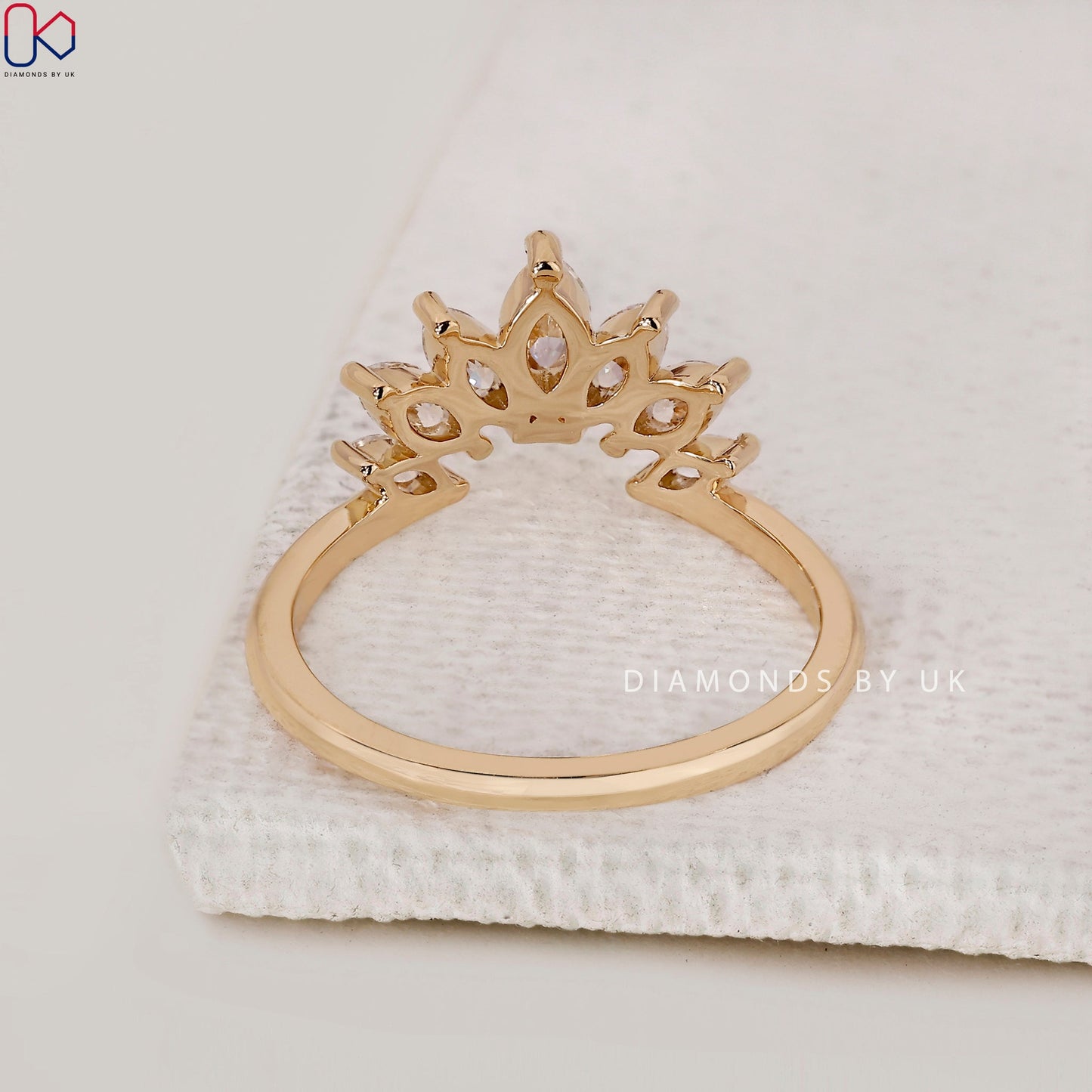 Marquise Cut 7 Stone Diamond Band
