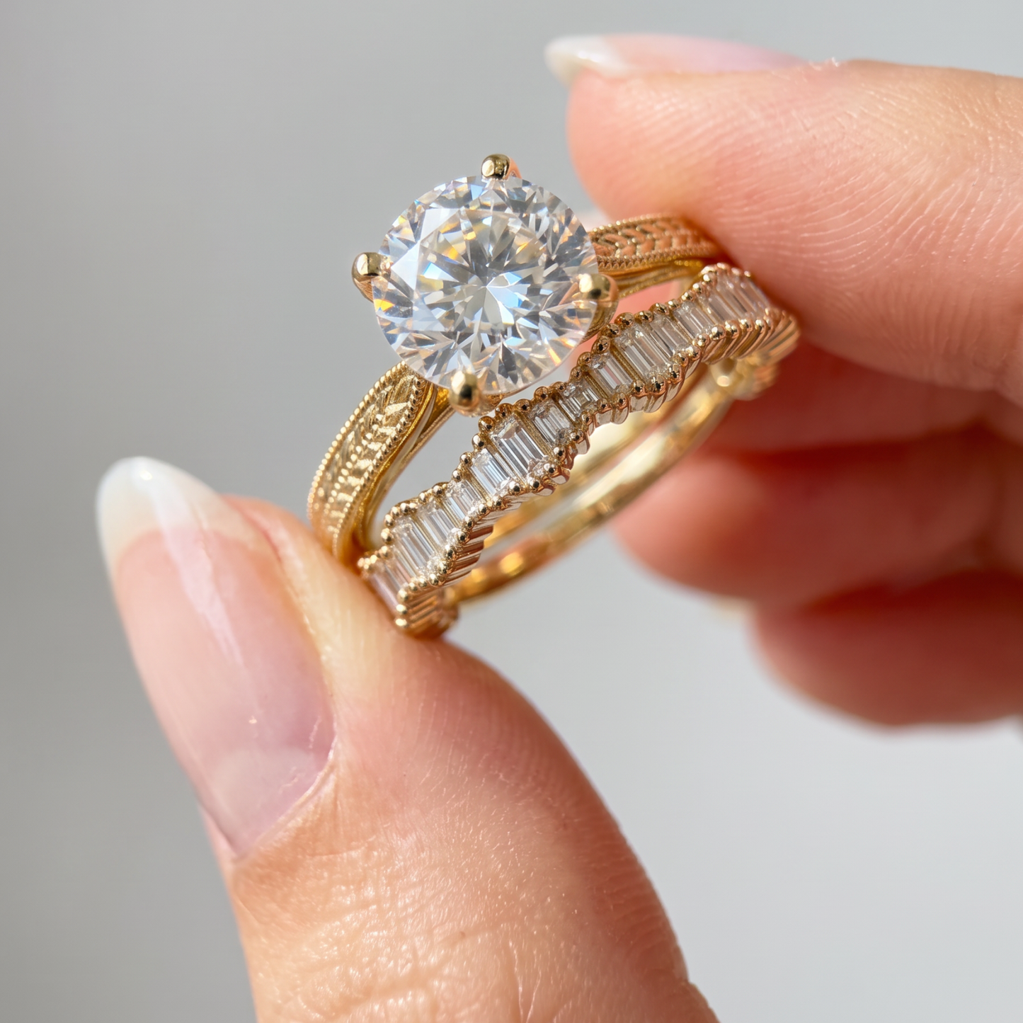 The Staggered Baguette Anniversary Band | 0.25CTW | Earth-Mined Diamond