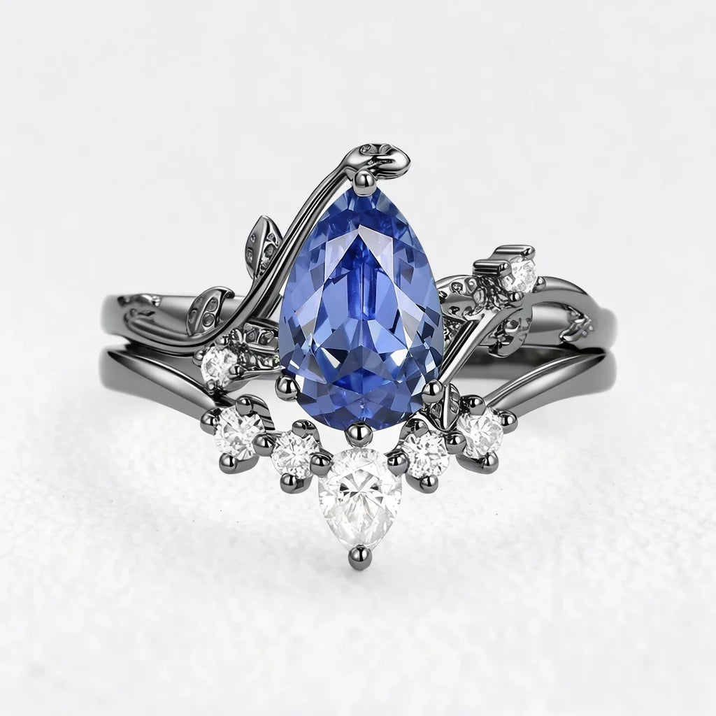 Eleonora’s Mirage | Pear Tanzanite Bridal Duo