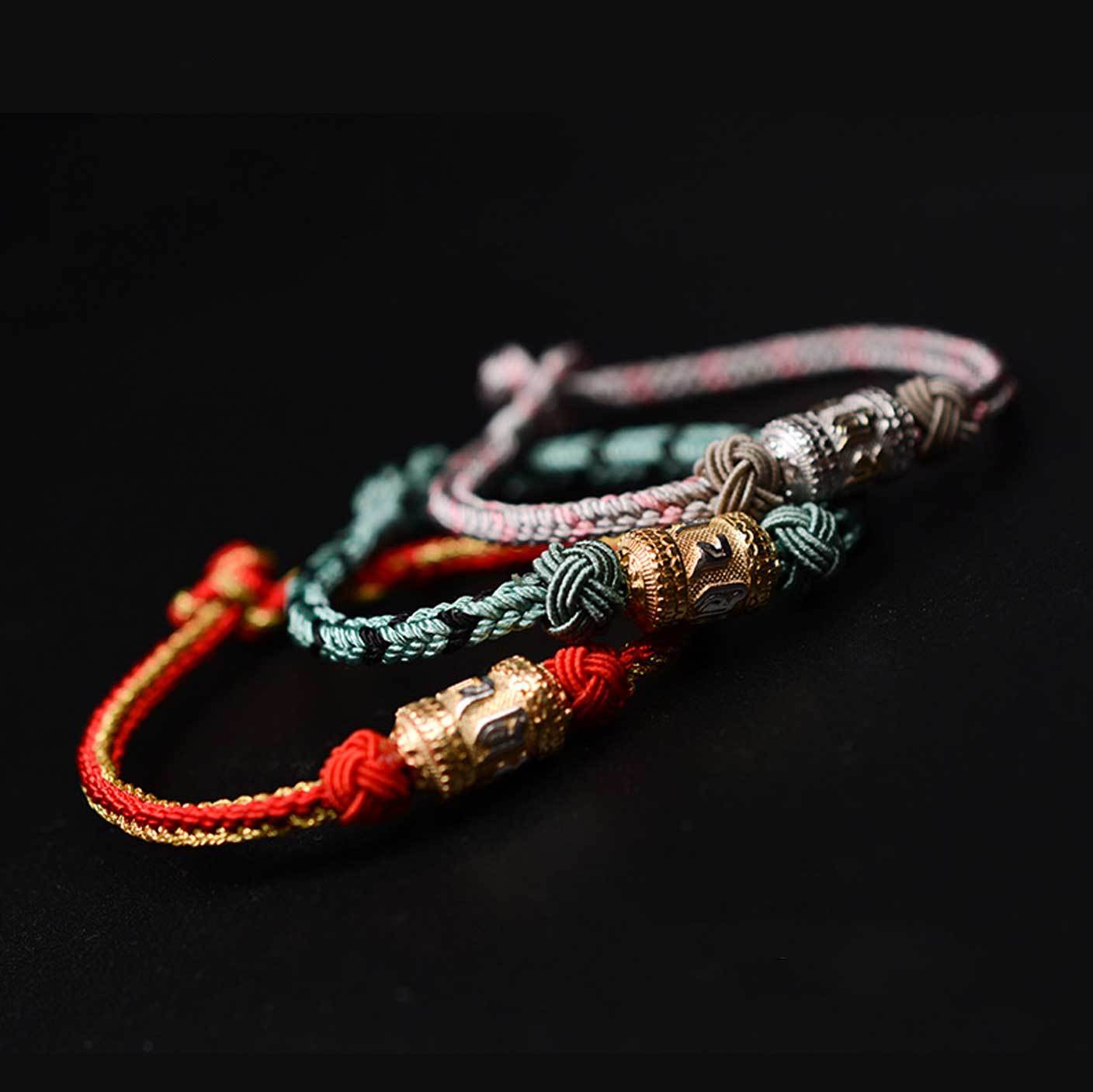 Lucky Red String Bracelet from Tibet