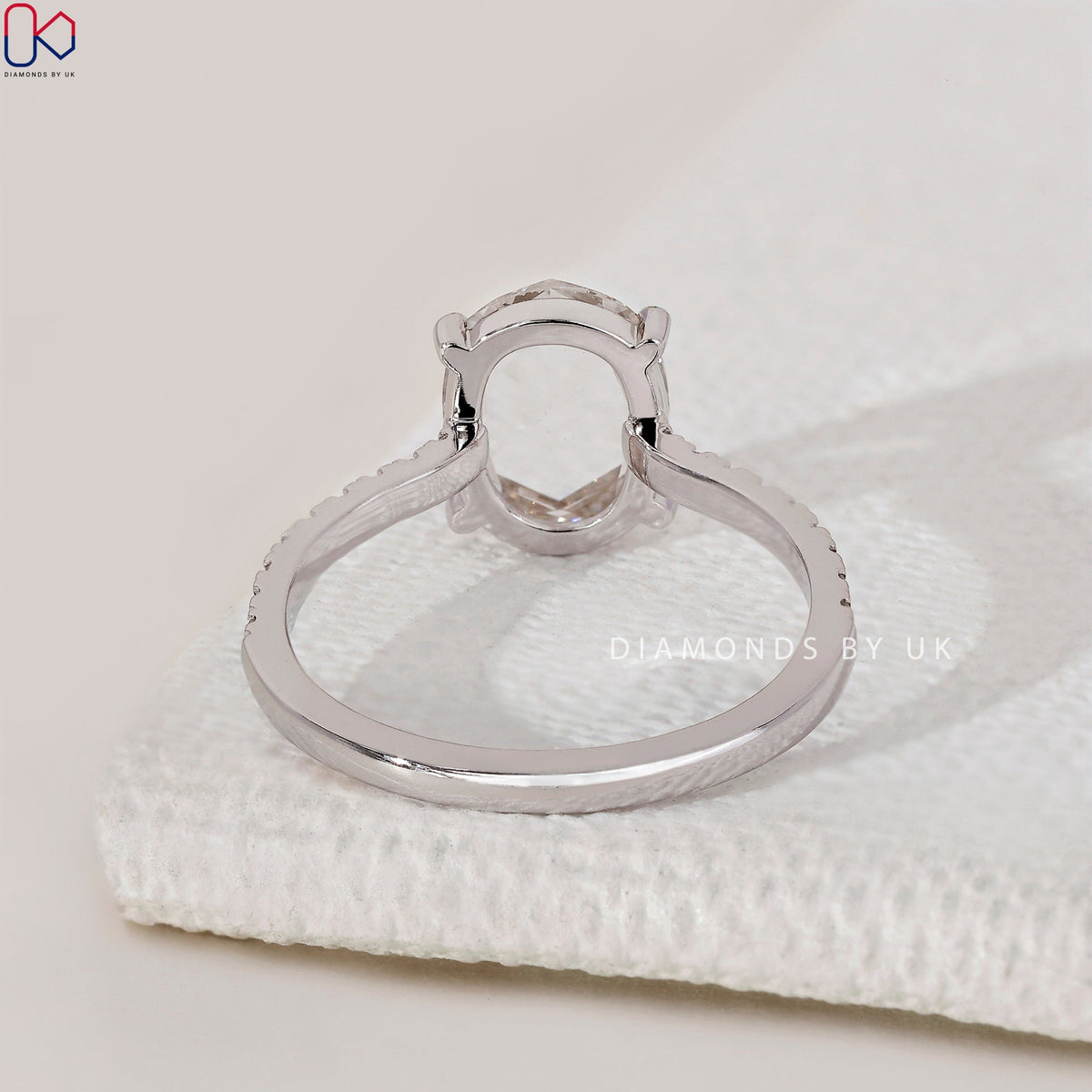 Rose Cut Diamond Ring - Pave Setting