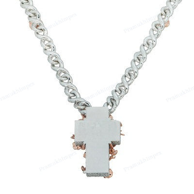 Unique Cross Design TOYA Moissanite Diamond Pendant