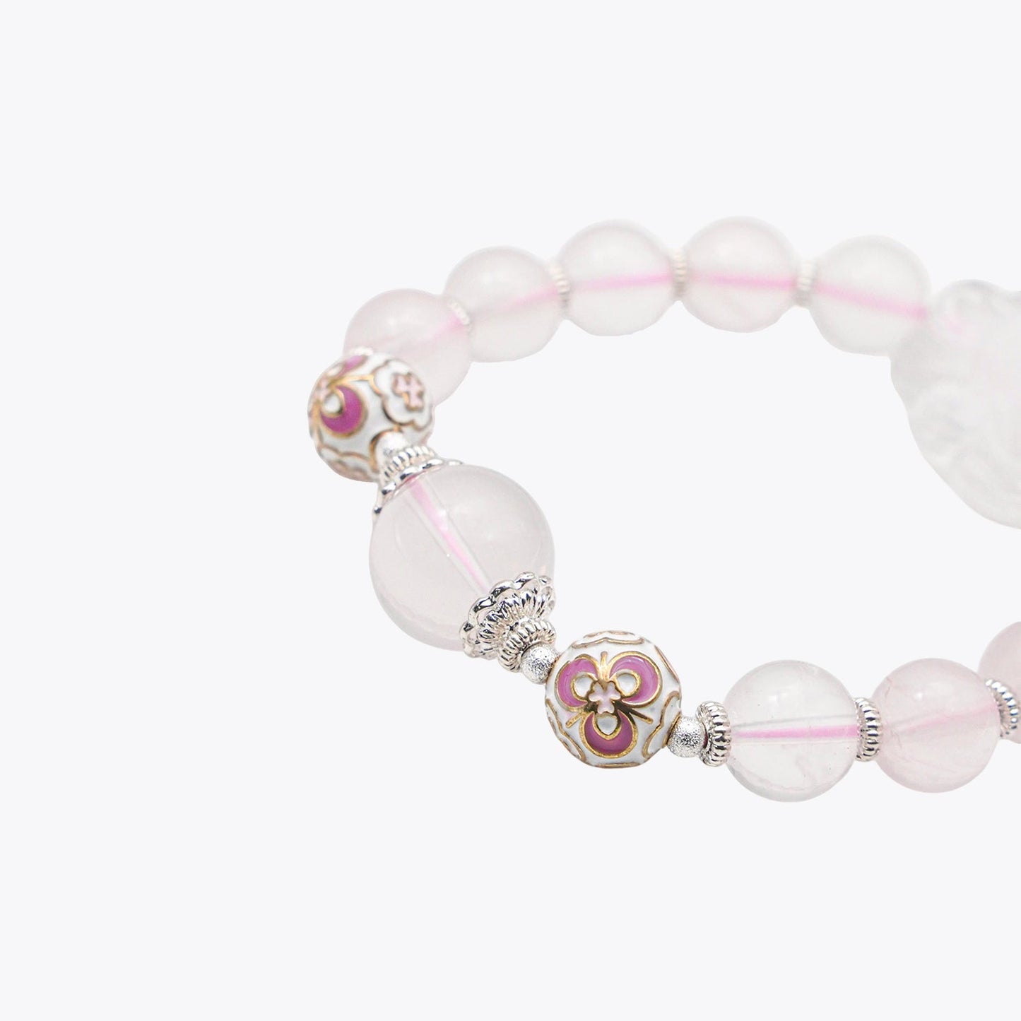 ine-Tailed Peach Blossom Charm · Alluring Heart Crystal Bracelet