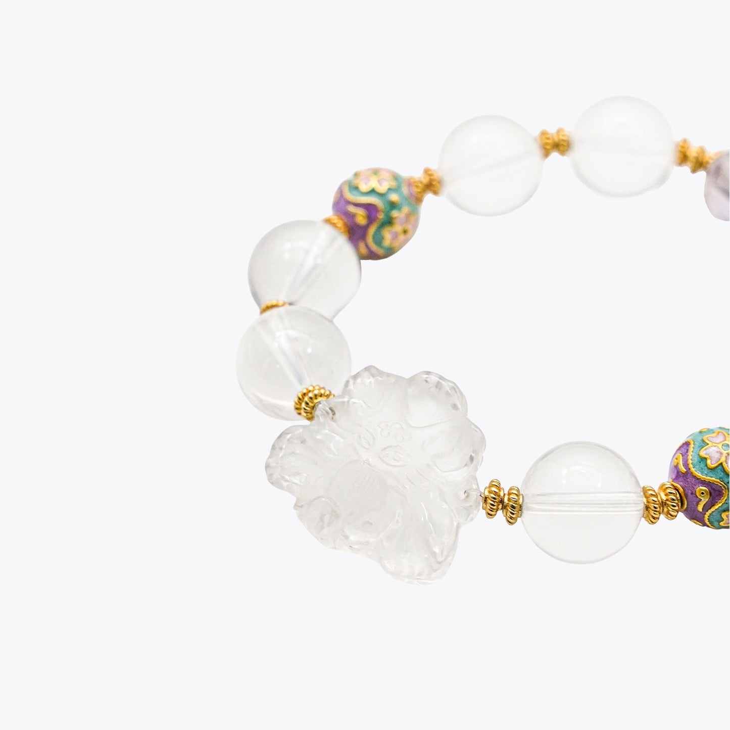 Nine-Tailed Azure Kitsune Crystal Bracelet (Pure Spirit Essence)