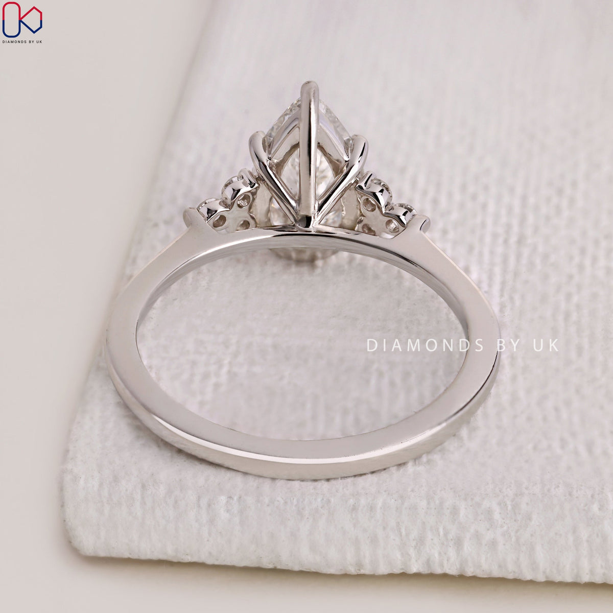 Pear Shaped Diamond Ring - Muse Setting