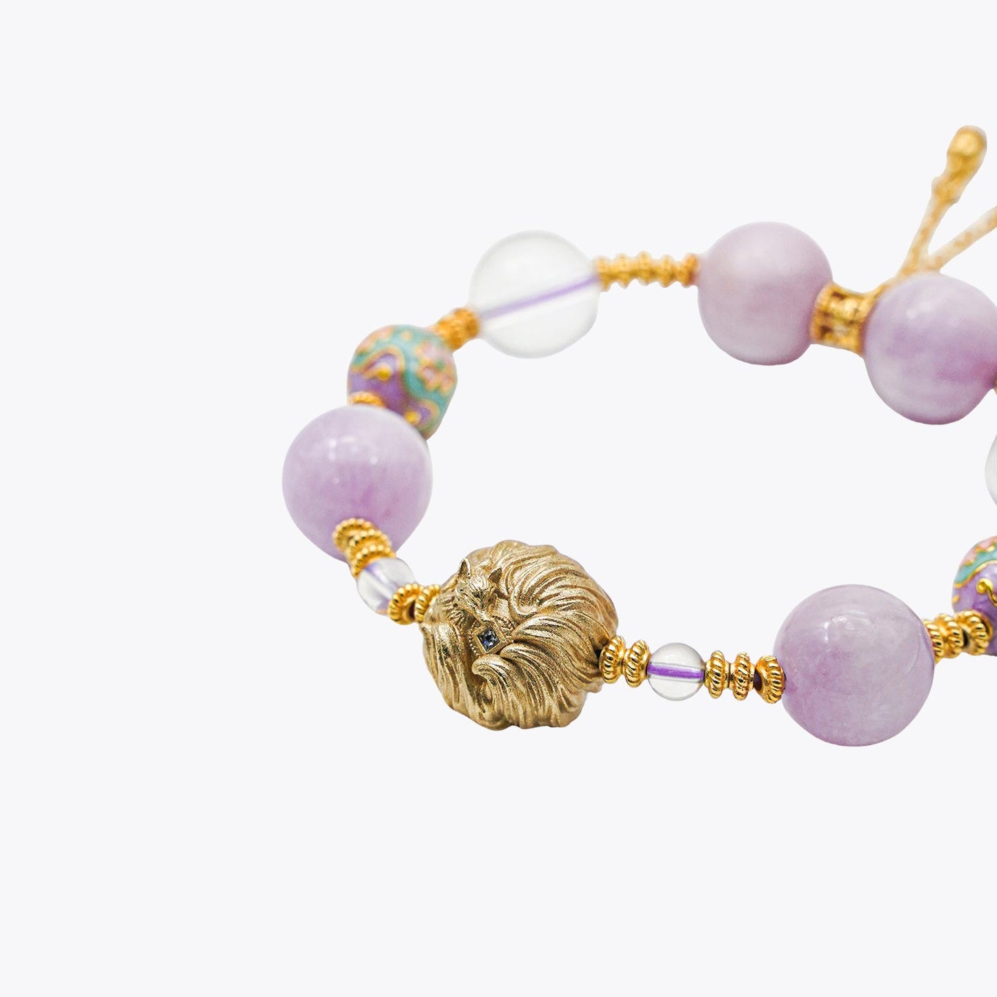 Golden Kitsune Imperial Crystal Bracelet (Consort Yang's Radiance)