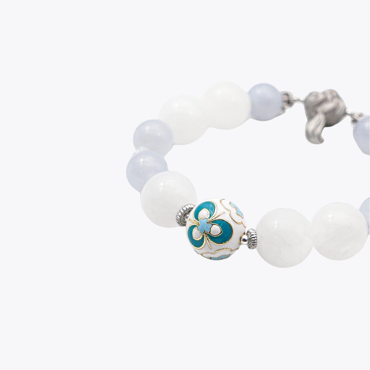 Arctic Fox Blessing - Moonlit Fortune Crystal Bracelet