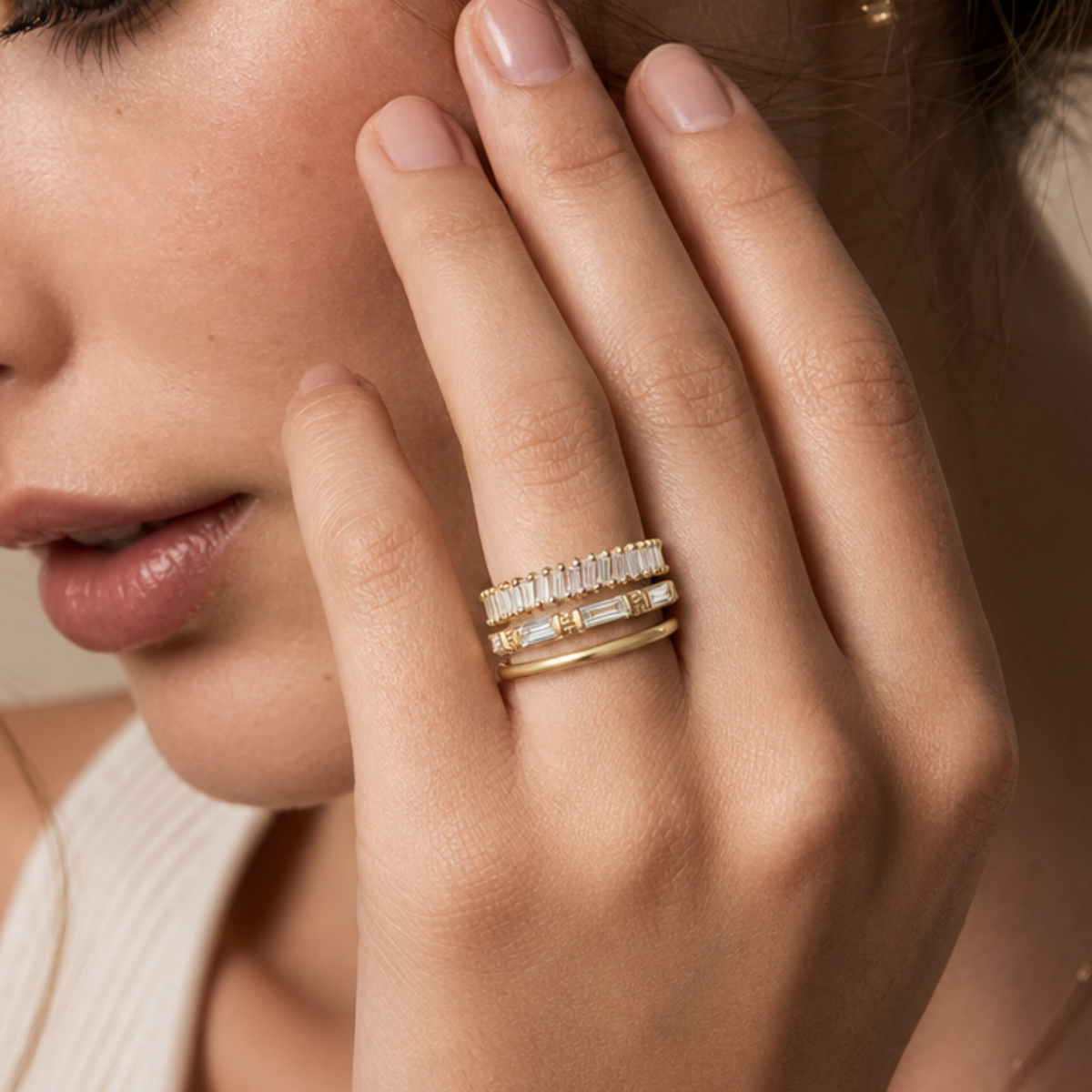 The Half Round Stacking Ring | Satin | 1.2mm