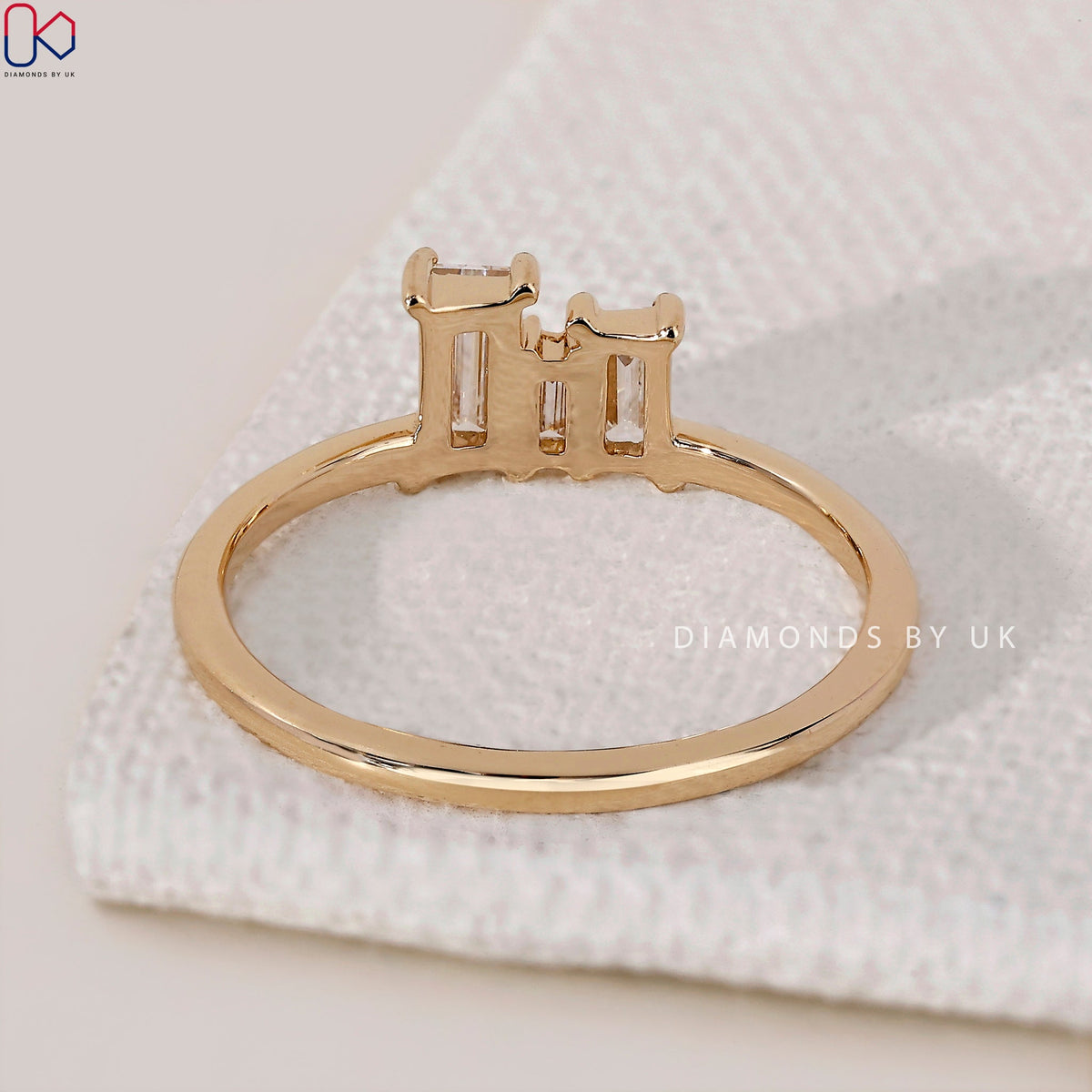 Baguette Diamond Ring - Yellow Gold