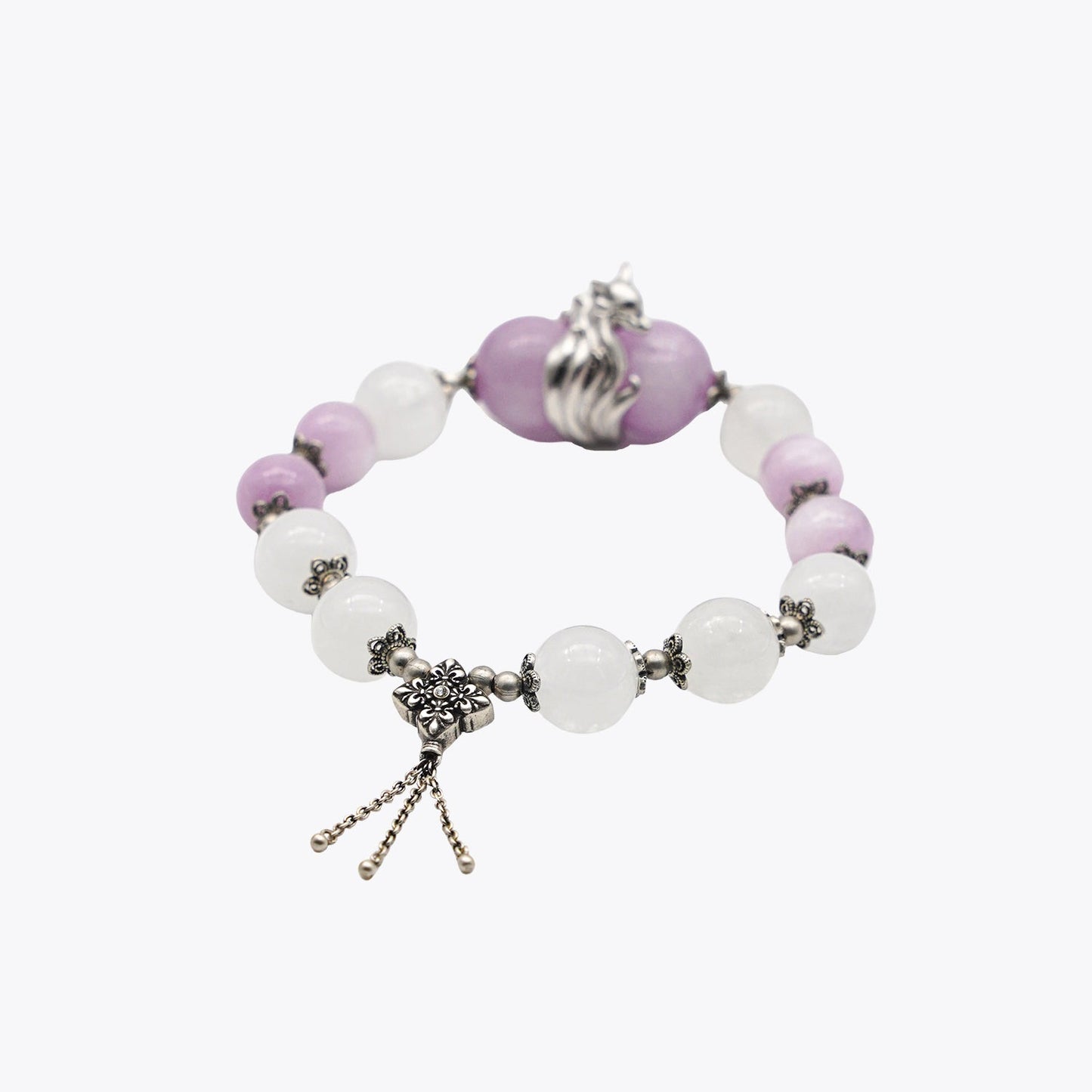Violet Flame Charisma Loop Crystal Bracelet (Nine Purple Fire Energy)