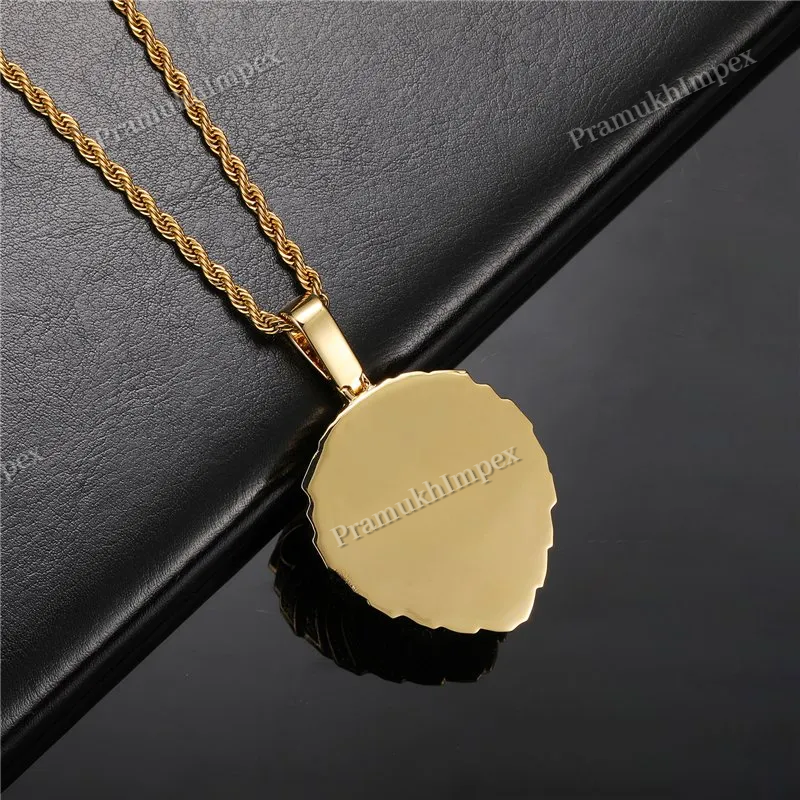 Hip Hop Yellow Gold Plated 925 Silver VVS Moissanite Lion Face Pendant