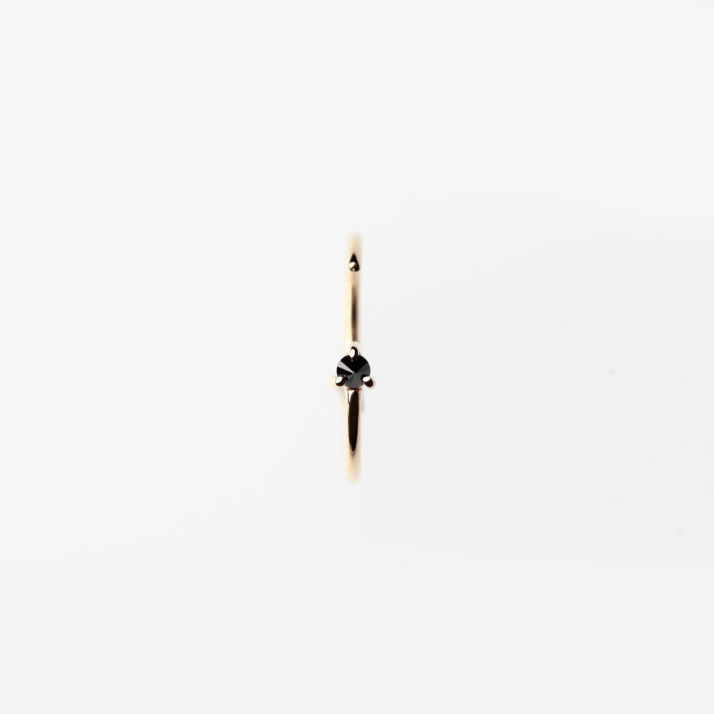 REVERSE BLACK DIAMOND RING