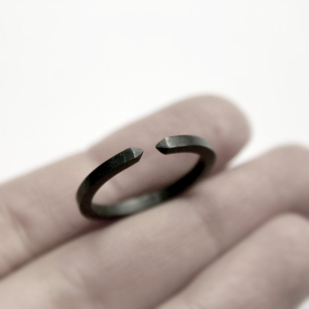 TWO CLOSE OXIDIZED RING