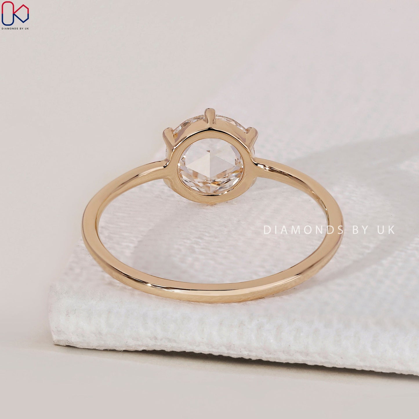 Solitaire Diamond Ring- Round Rose Cut