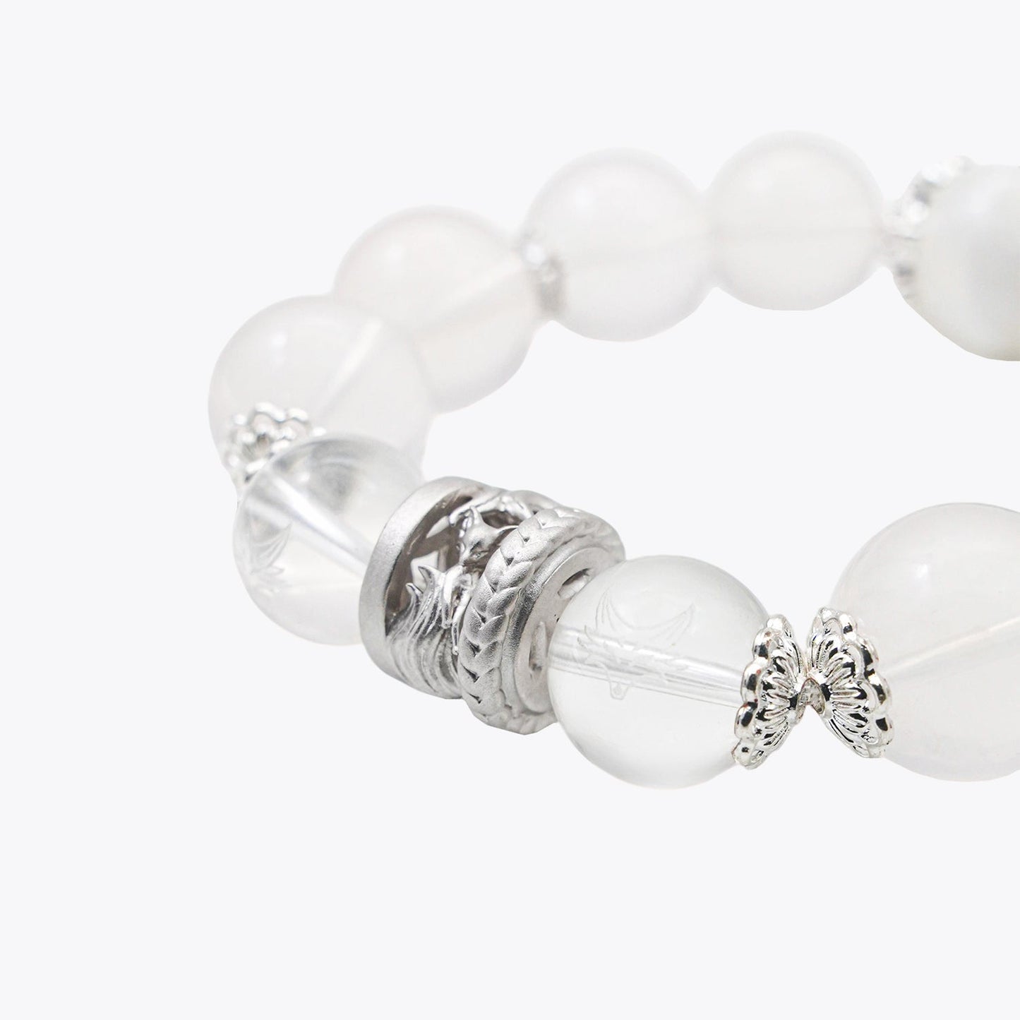 Celestial Fox Chasing the Moon & Jade Rabbit Crystal Bracelet