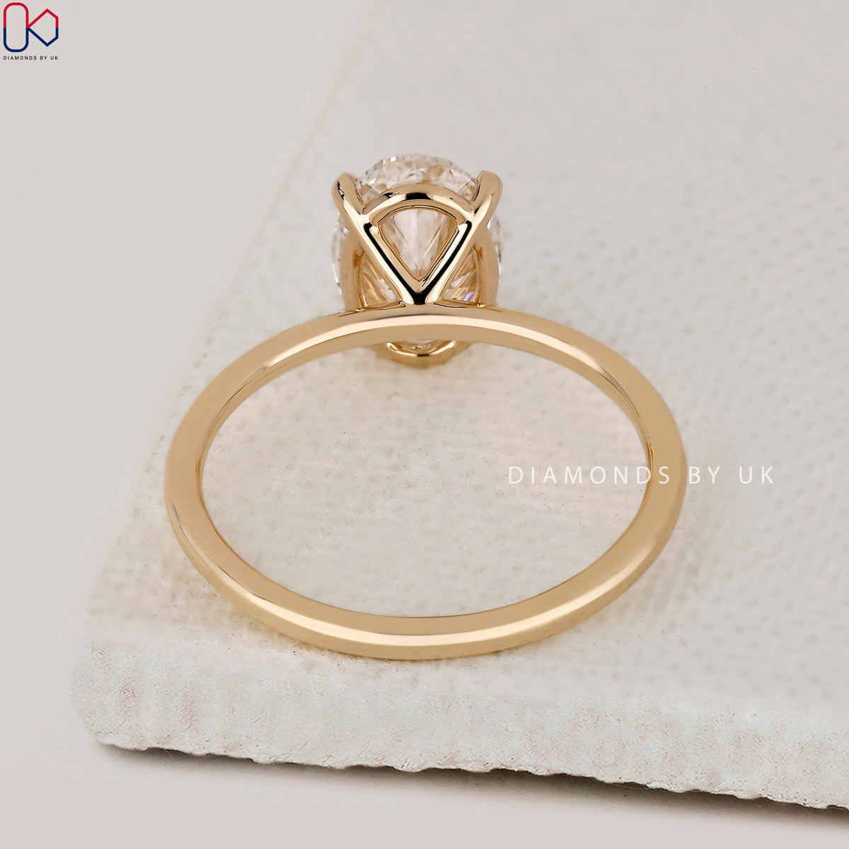 Solitaire Style Oval Cut Engagement Ring